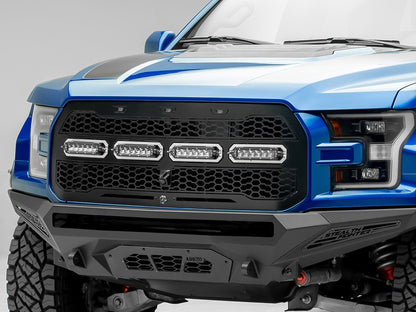 aFe 17-20 Ford Raptor w/ FFC Scorpion Grill w/ LEDs