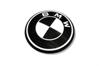 BMW Roundel Emblem Covers - Full Carbon Fiber Black and White Style