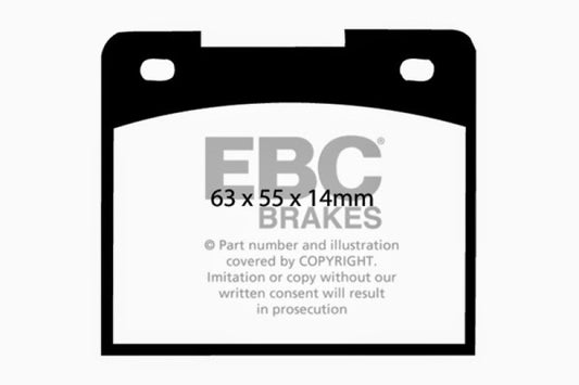 EBC 64-66 Ford Cortina 1.2 Ultimax2 Front Brake Pads