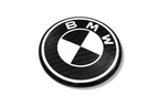 BMW Roundel Emblem Covers - Full Carbon Fiber Black and White Style