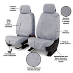 Covercraft 23-25 Chevrolet Colorado SeatSaver Custom Seat Cover - Polycotton Charcoal