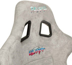 NRG FRP Bucket Seat ULTRA Edition - Large (Grey Alcantara/Pearlized Back)