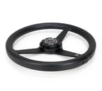 NRG Aluminum Steering Wheel 330mm - Heritage Solid Spoke - Ergonomic Grip - Anadized Black