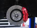 GrimmSpeed 02-21 Subaru WRX/STI 4-Piston Brake Caliper Kit - Red (For 340mm Rotor)