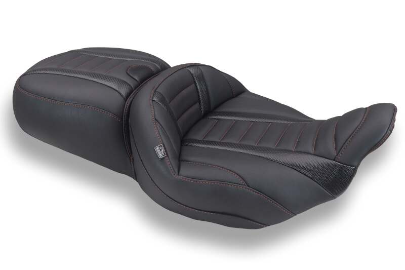 Mustang 23-26 Harley CVO Road Glide, Street Glide, Deluxe ST 1PC 2Up Blk w/American Beauty Thread