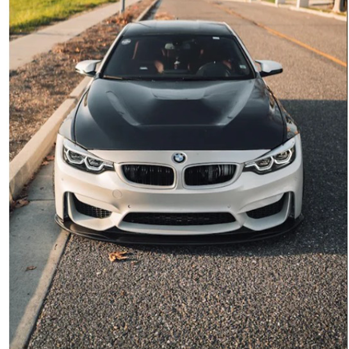 Carbon Fiber Front Lip V3 for BMW F80 M3 F82 F83 M4 by Stratec Systems