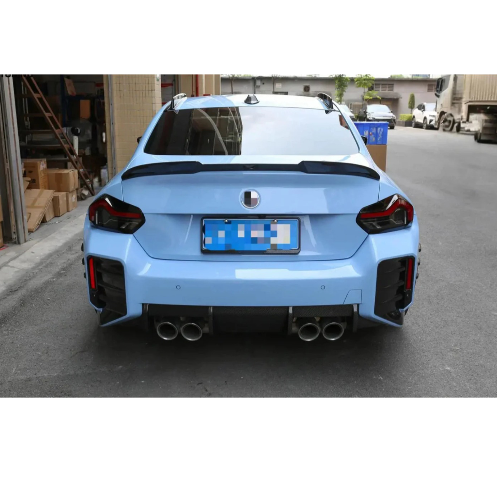 OD Style Dry Carbon Fiber Rear Spoiler V1 for BMW G87 M2 - Bull Boost Performance