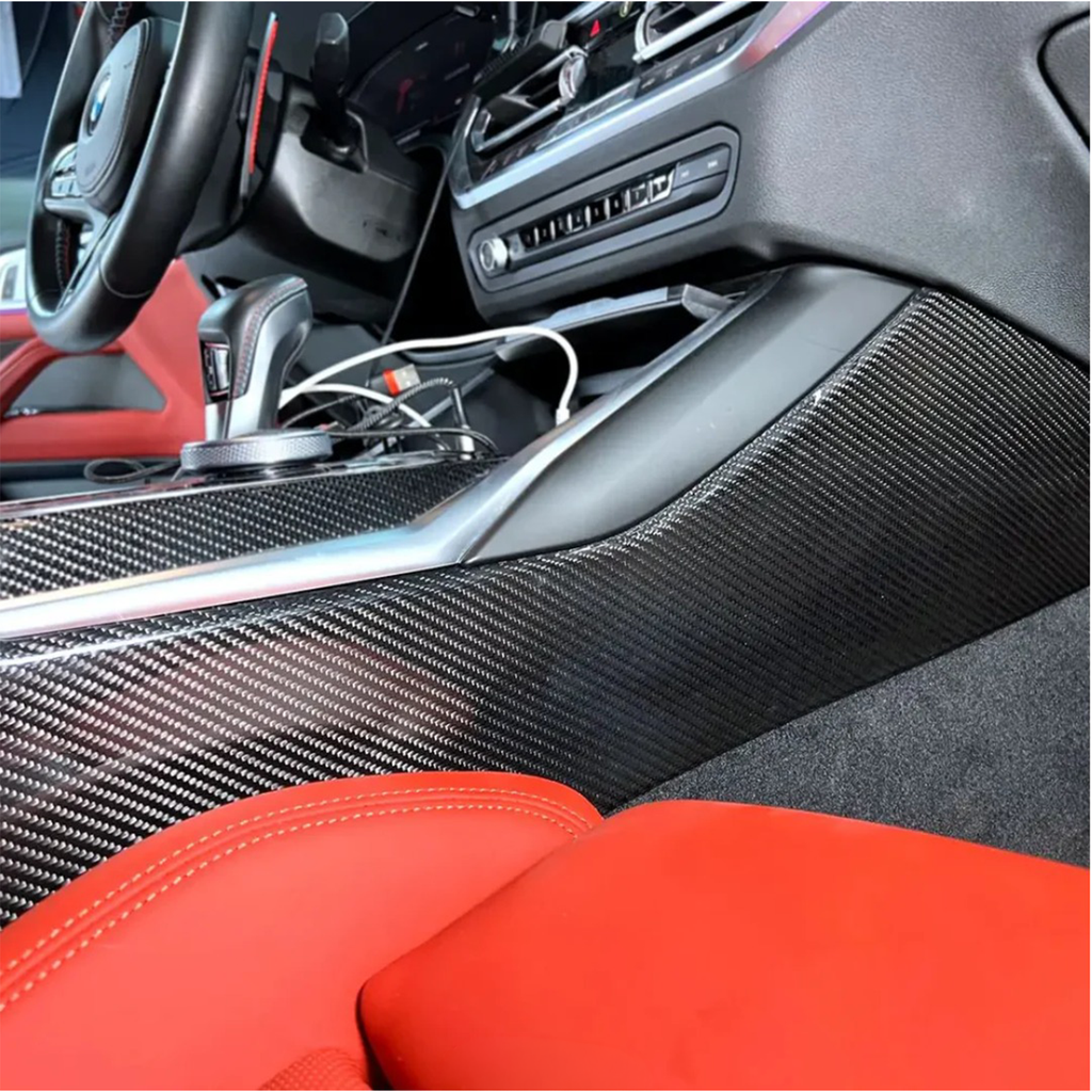 Carbon Fiber Center Console Cover for BMW G80 G81 M3 G82 G83 M4 G87 M2 - Bull Boost Performance