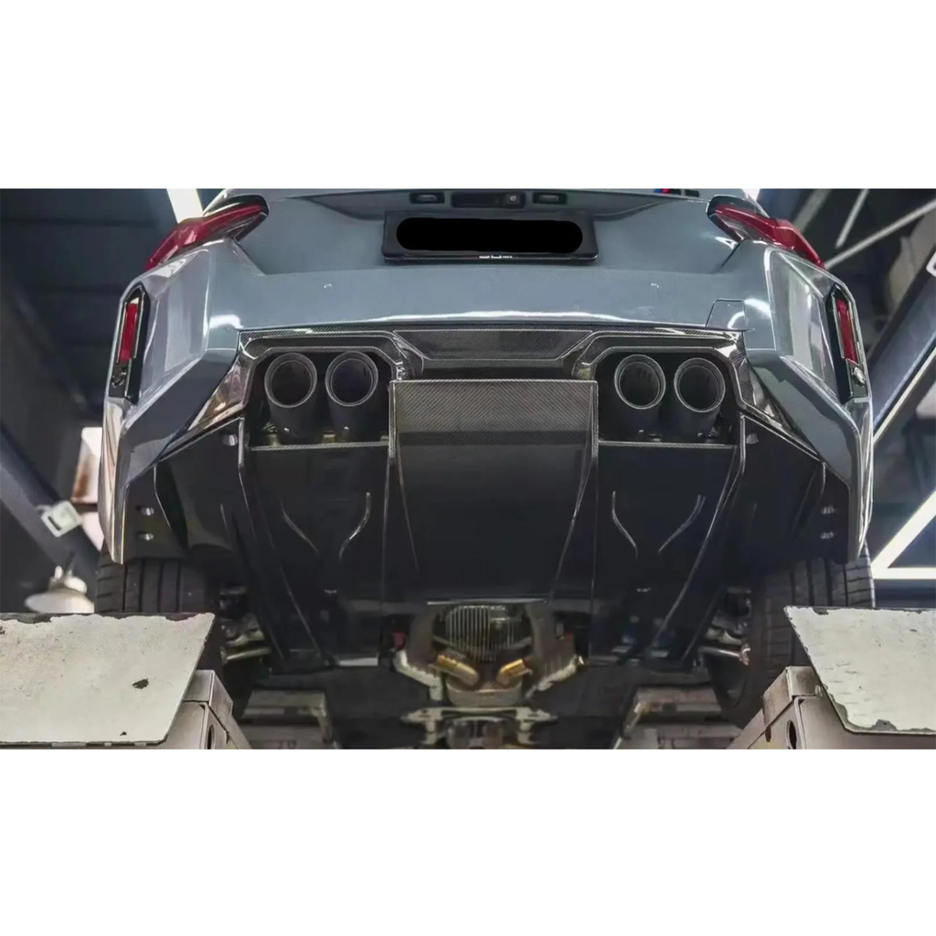 Pre-Preg Carbon Fiber Rear Undertray Diffuser V2 for BMW G87 M2 - Bull Boost Performance