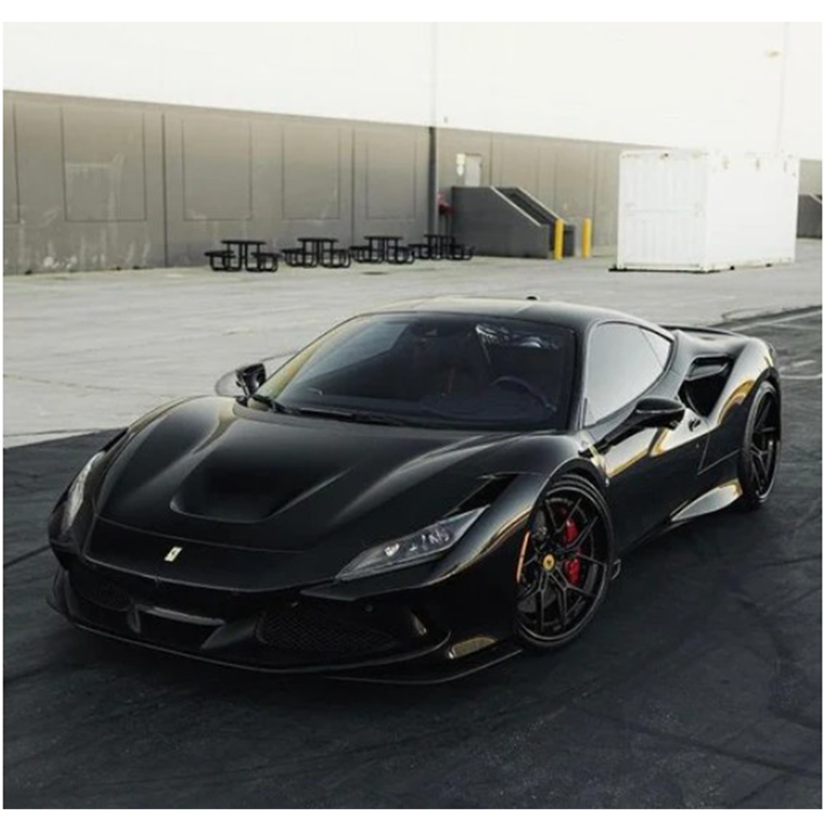 OEM Style Carbon Fiber Side Front Splitter for Ferrari F8 Tributo by Stratec Systems
