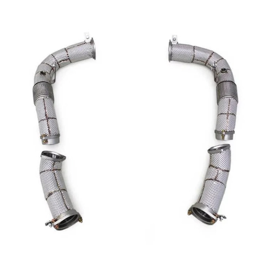 Catless Exhaust Downpipes for BMW M5 G90 G99 S68 - Bull Boost Performance