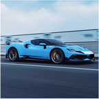 Dry Carbon Fiber Lower Side Skirts for Ferrari 296 GTB by Stratec Systems