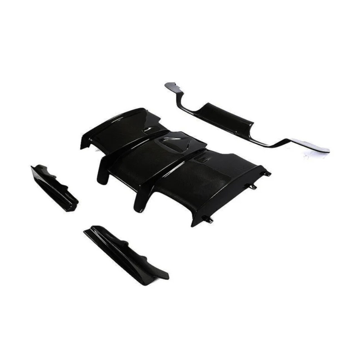 PSM Style Gloss Black Rear Diffuser for BMW F80 F82 F83 M3 M4 by Stratec Systems