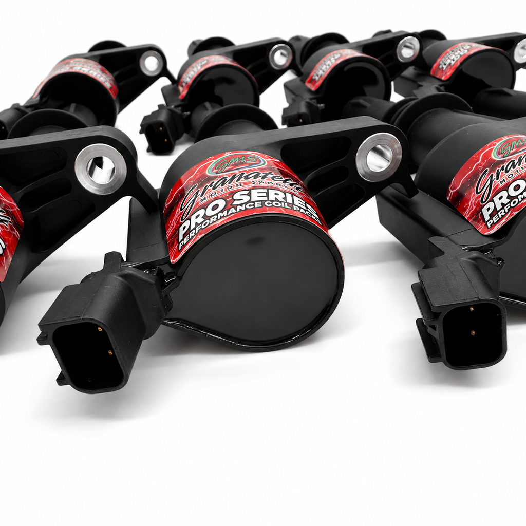 05-08 Ford 4.6L/5.4L 3V Hot Street Coil Packs - Black (Set of 8) - Granatelli Motor Sports