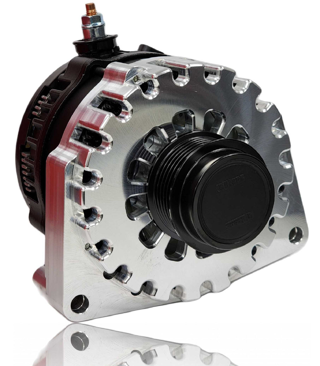 250 Amp Billet Racing Alternator for C7 Corvette - Machined