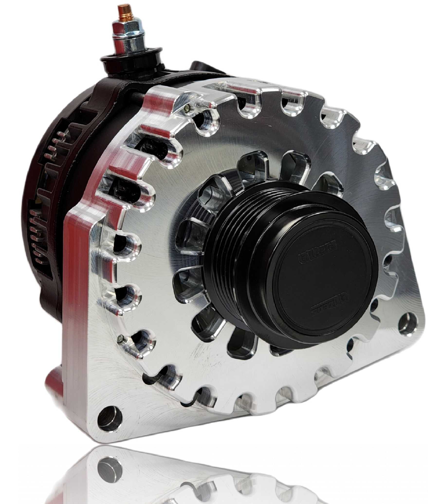 250 Amp Billet Racing Alternator for C7 Corvette - Machined