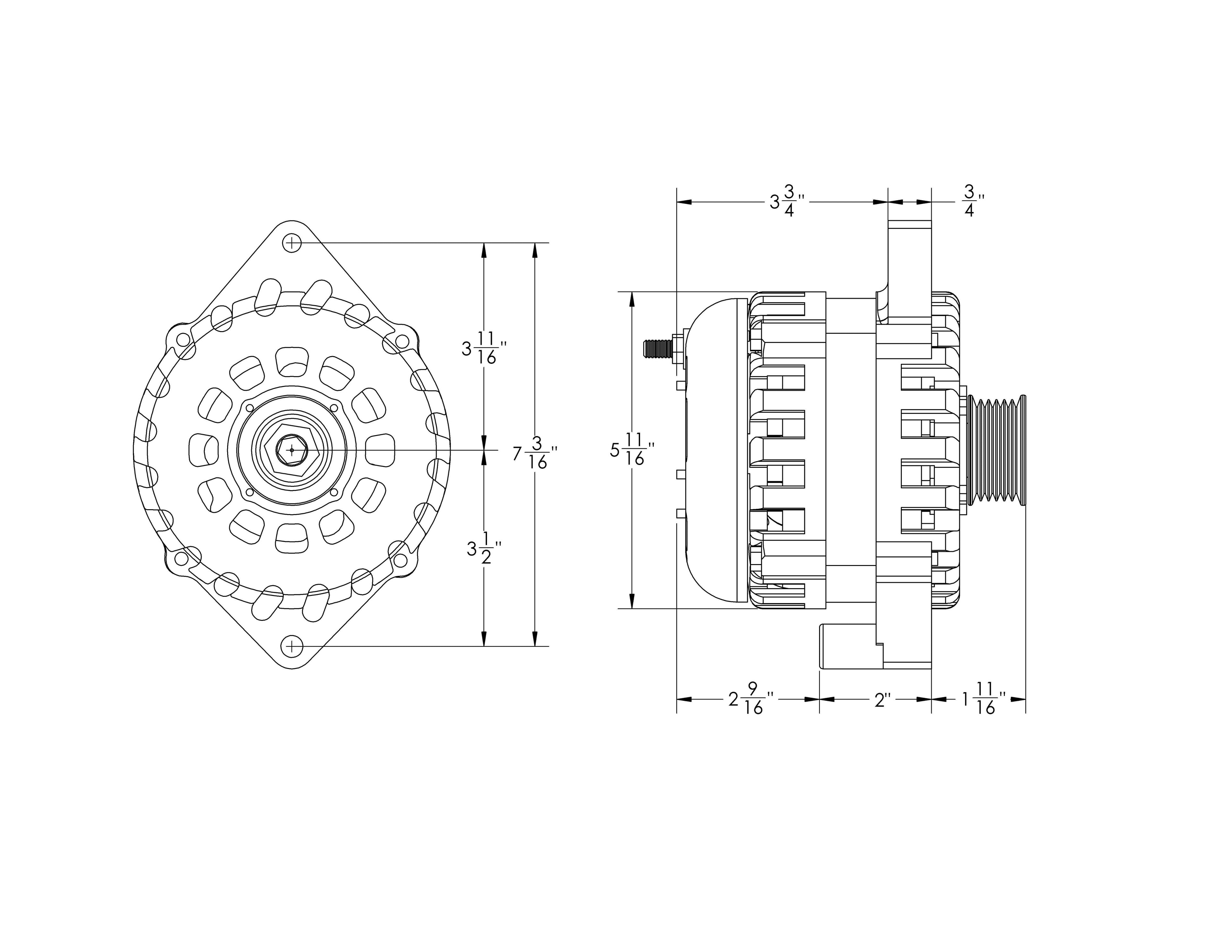 Mechman 250 Amp Alternator CS144 Fits Many GM 1984 - 1996 3.8L 5.0L 5.7L