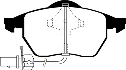 EBC 99-01 Audi A4 1.8 Turbo (B5) Ultimax2 Front Brake Pads