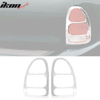 1996-2000 Dodge Caravan Rear Taillight Lamps Frames Chrome ABS 2PCS