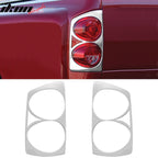 2007-2008 Dodge Ram Rear Taillight Lamps Frames Trim Chrome ABS 2PCS