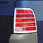 2002-2005 Ford Explorer Chrome 2PCS Rear Tail Lights Bezel Covers ABS