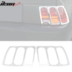 1999-2004 Ford Mustang Chrome ABS Tail Lights Frame Bezel Trim Pair