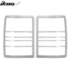 2008-2013 Jeep Liberty Chrome ABS Tail Lights Frame Bezel Trim Pair