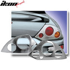 2000-2005 Mitsubishi Eclipse Chrome ABS Tail Lights Frame Bezel Pair