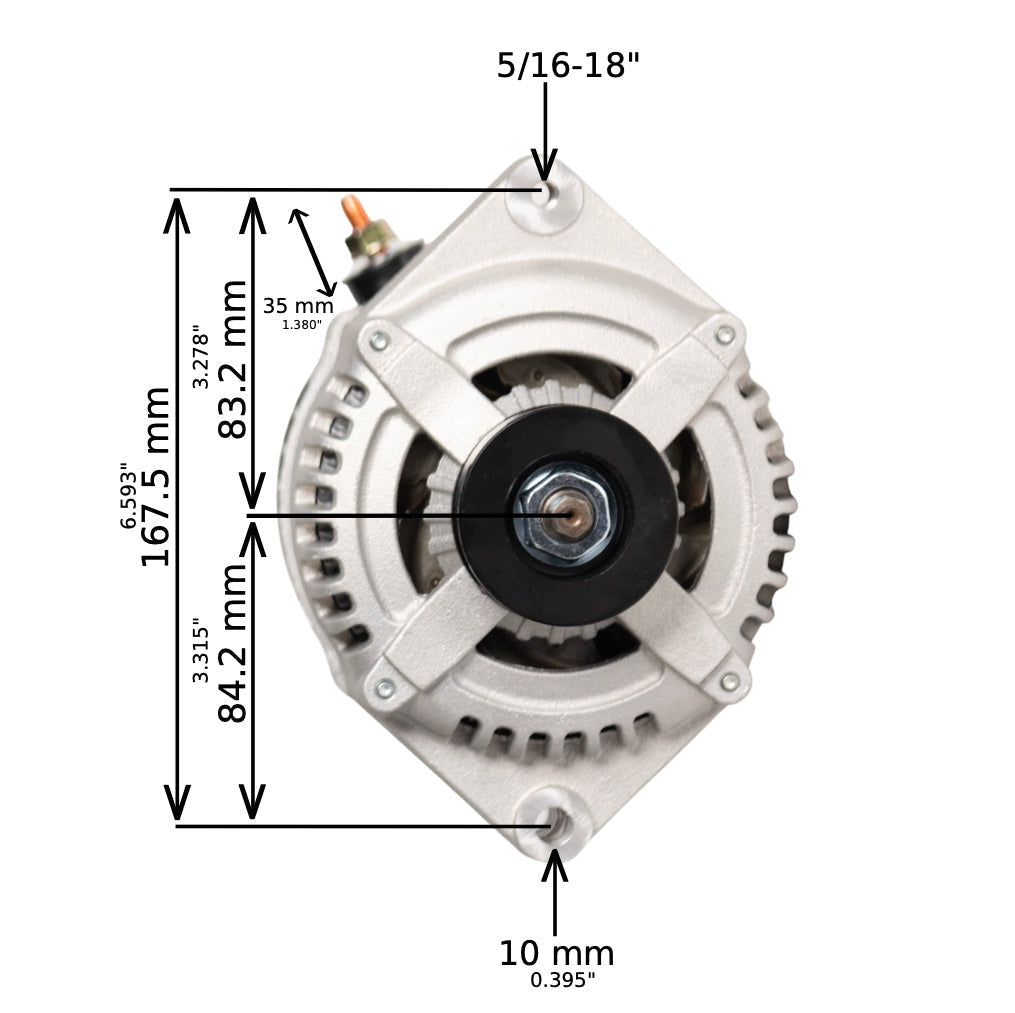 1970-1980 GMC K1500 V8 6.6L 12si High Output Alternator by JS Alternators