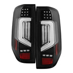 Spyder 05-21 Nissan Frontier Clear Light Bar LED Tail Lights - Black (ALT-YD-NF05AP-GR-LED-BK)