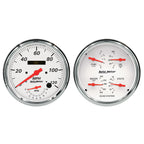 Autometer Arctic White Quad & Tach/Speedo 5in. - 2 pc.