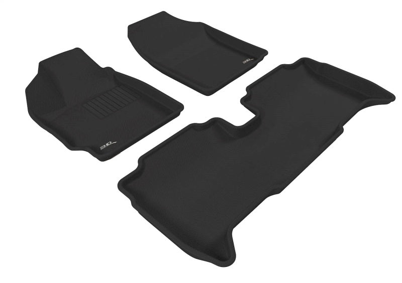 3D MAXpider 07-11 Toyota Yaris Sedan Kagu Black Full Set
