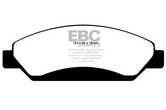 EBC 07 Cadillac Escalade 6.2 2WD Ultimax2 Front Brake Pads