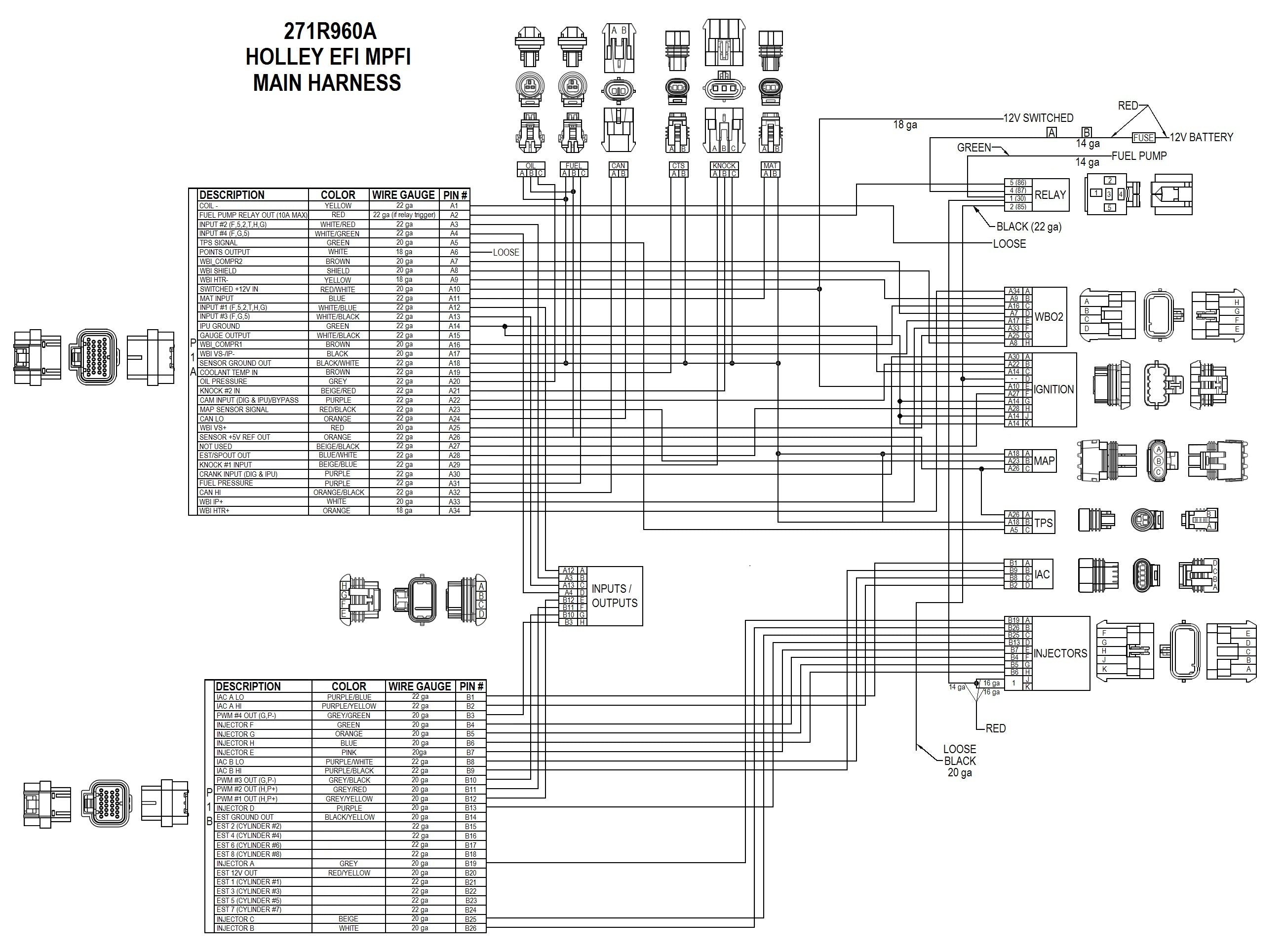 Universal V8 Mpfi EFI Harness Kit