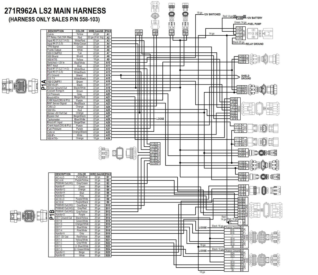 GM 58X EFI Harness Kit