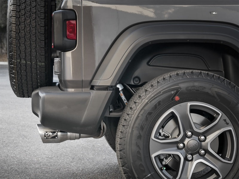 aFe Rebel Series 2.5in 409 SS Cat-Back Exhaust w/ Polished Tips 2018+ Jeep Wrangler (JL) V6 3.6L