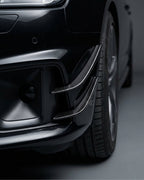 Audi A4 B9 S-Line / S4 Sedan Carbon Fiber Front Bumper Fins 2017 - 2019