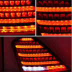Mercedes-Benz W221 S-Class Clear and Smoke Maybach Style with DRL function LED Tailights (2006 - 2013)
