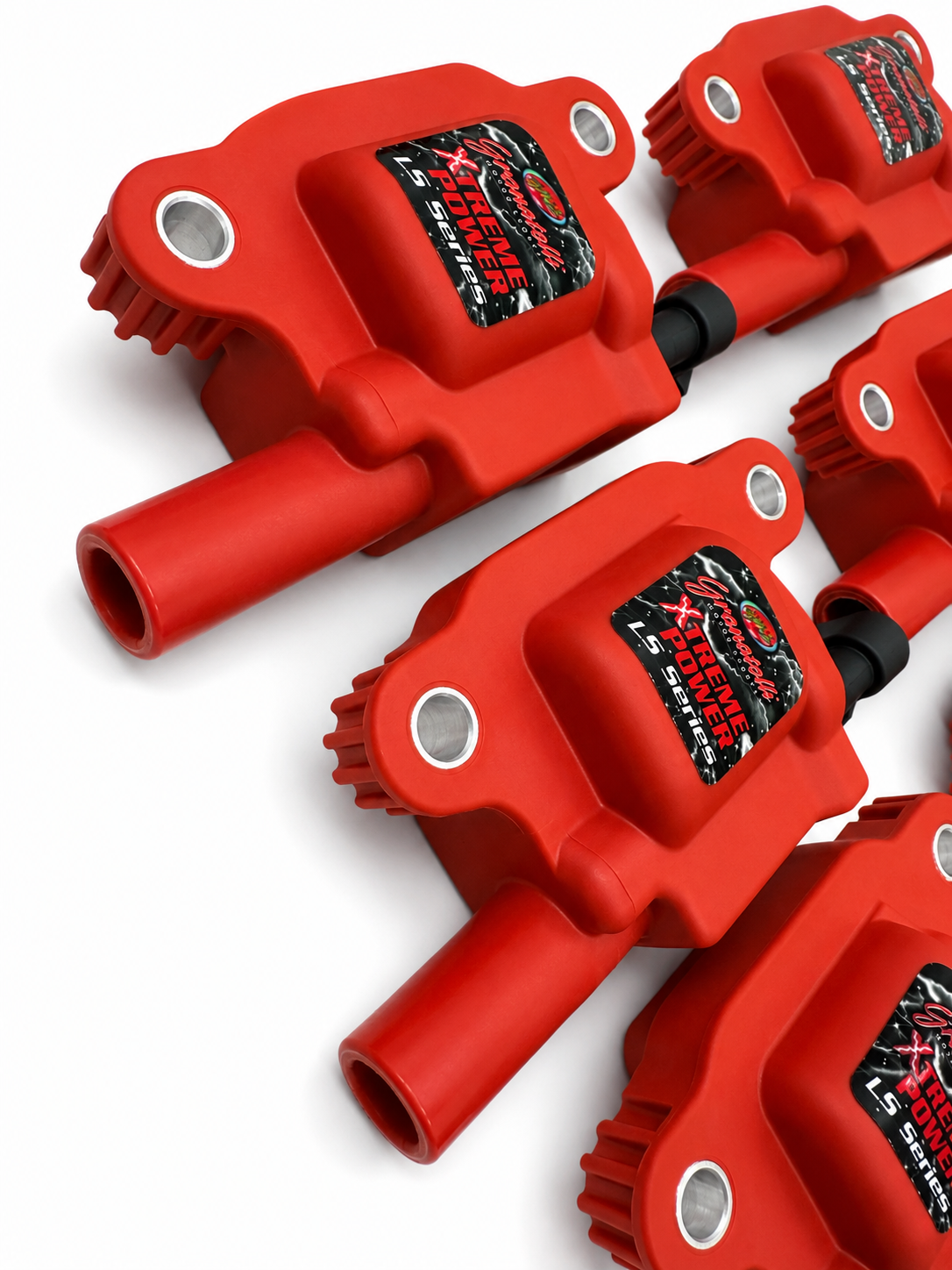 05-13 GM LS1/LS2/LS3/LS4/LS5/LS6/LS7/LS9/LSA Hi-Perf Coil Packs - Red (Set of 8) - Granatelli Motor Sports