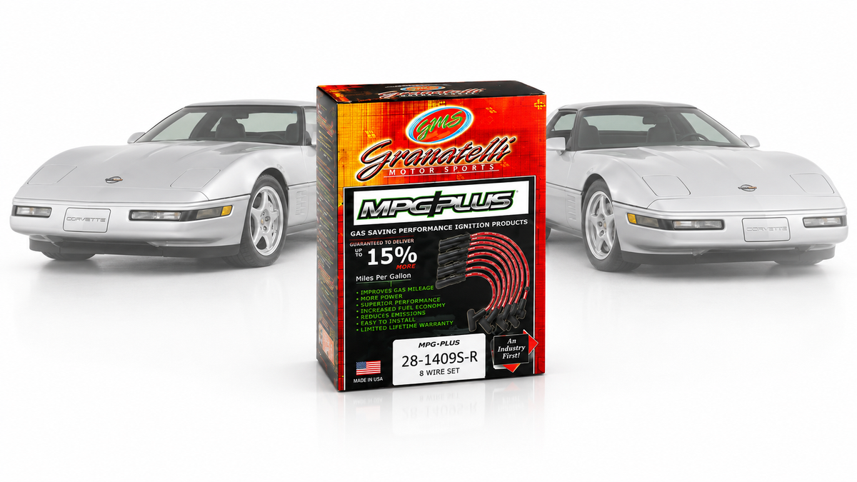 0-Ohm Red Performance Spark Plug Wires for 1992 Chevrolet Corvette 5.7L LT1 – 28-1409S-R - Granatelli Motor Sports