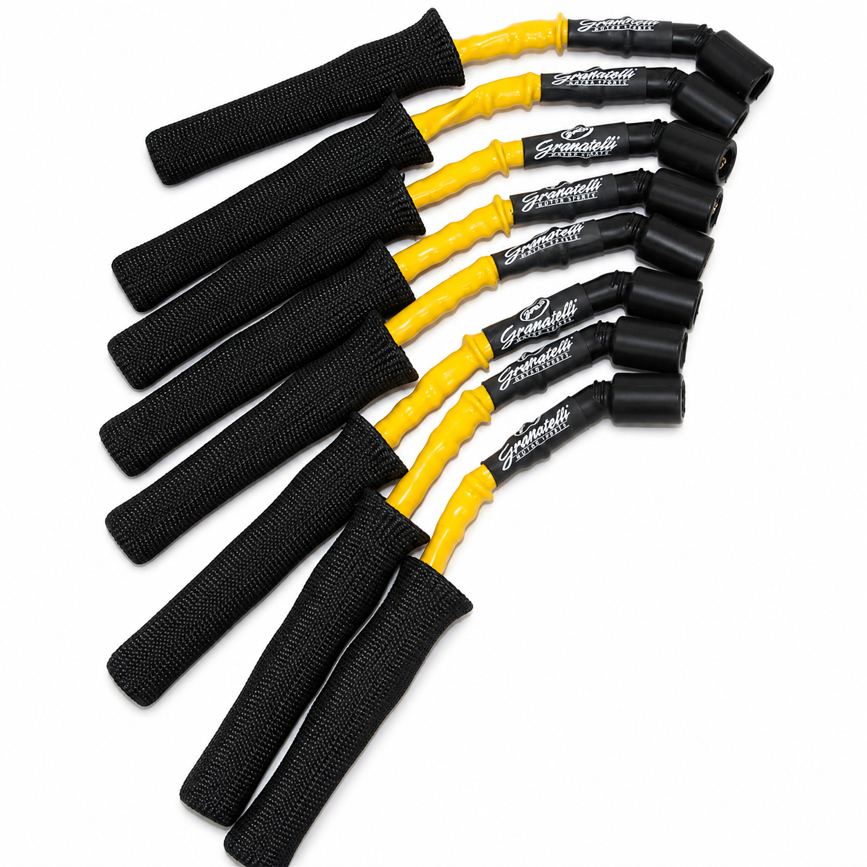 99-23 GM Truck V8 Perf Coil-Near-Plug Wire Conn Kit w/9in Lead/Yellow Jacket/Blk Sleeve - Granatelli Motor Sports