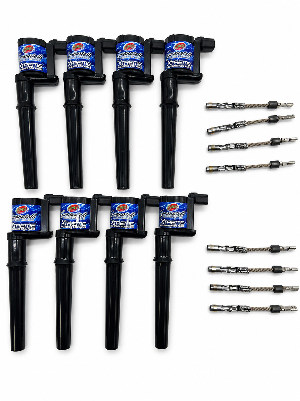 99-13 Ford 4.6L/5.4L/5.8L 4V Hi-Perf Coil-On-Plug Wire Conn Kit w/Coil Packs (65K Volts) - Granatelli Motor Sports