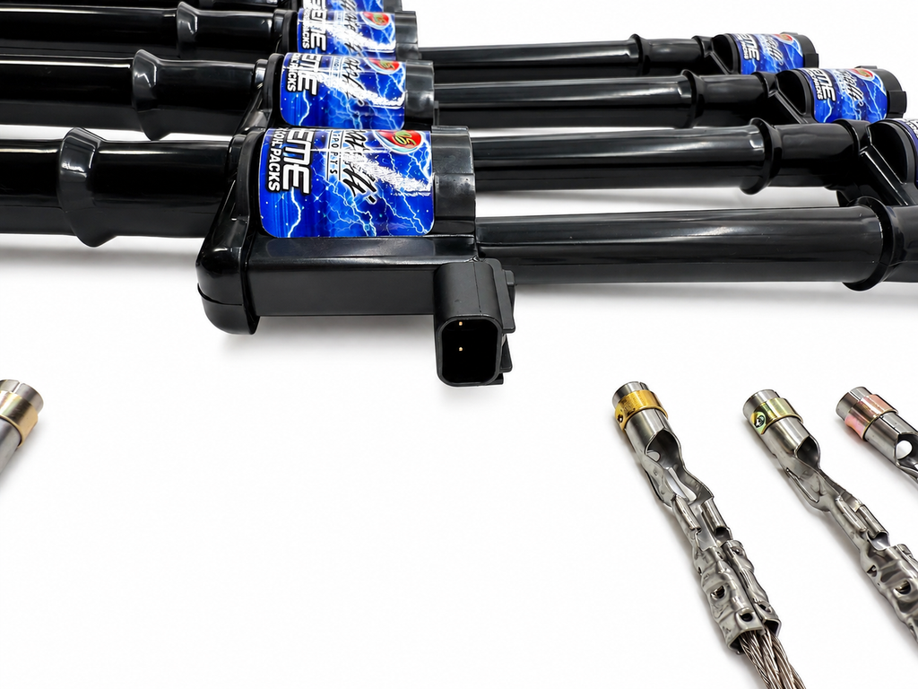 99-13 Ford 4.6L/5.4L/5.8L 4V Hi-Perf Coil-On-Plug Wire Conn Kit w/Coil Packs (65K Volts) - Granatelli Motor Sports