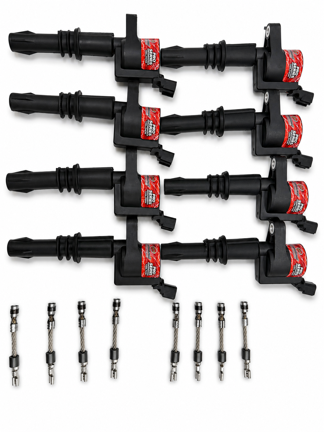 08.5-10 Ford 4.6/5.4L 3V Hi-Perf Coil-On-Plug Wire Conn Kit w/Coil Packs (60K Volts) - Granatelli Motor Sports