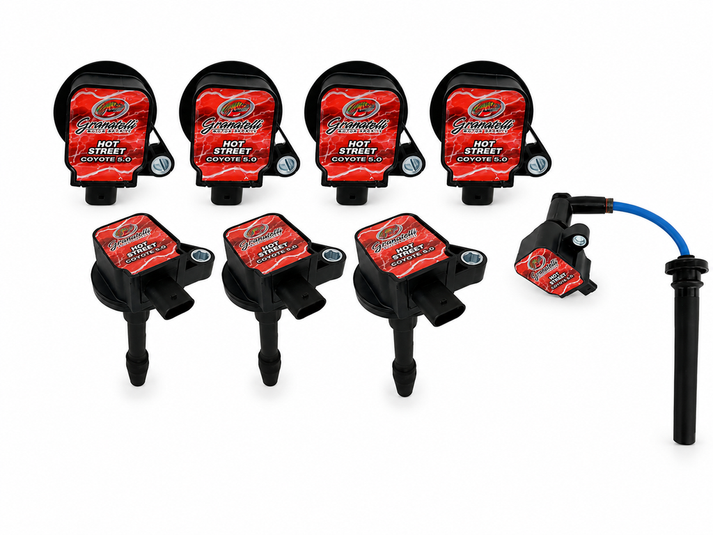 50,000V Hot Street Coil Pack Kit for Ford Mustang GT & F-150 5.0L Coyote – 28-1818HS - Granatelli Motor Sports