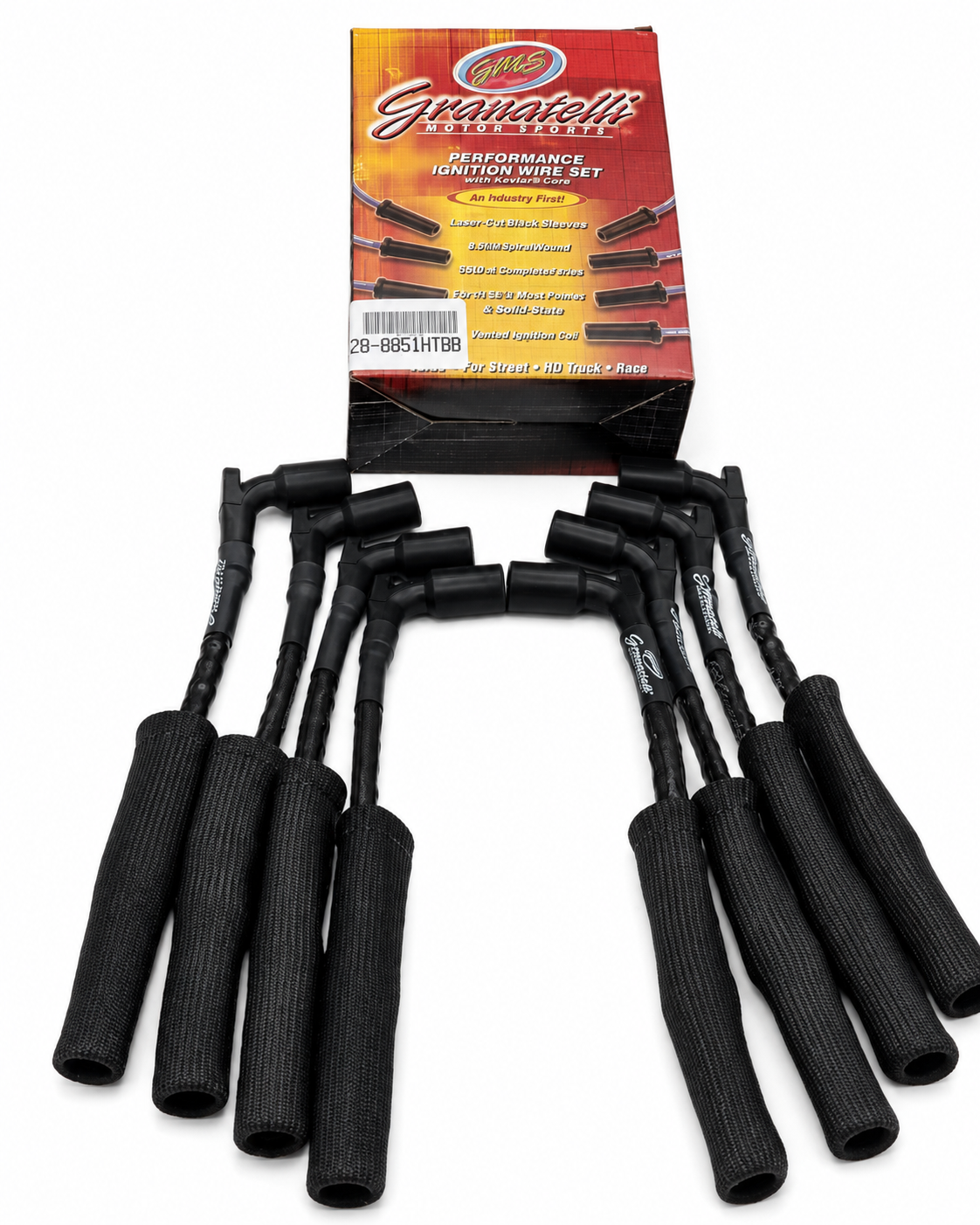 20-23 GM LT2 6.2L Hi-Perf Coil-Near-Plug Wire Connector Kit w/Blk Jacket/Blk Sleeve - Granatelli Motor Sports