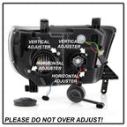 Spyder 07-09 Toyota Tundra Projector Headlights - Black (PRO-YD-TTU07V3PL-SEQ-BK)