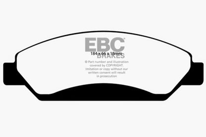 EBC 07 Cadillac Escalade 6.2 2WD Extra Duty Front Brake Pads