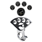 Autometer Old Tyme Black Direct Fit Dash Kit 55-59 Chevy Truck (1 x 3-3/8in. / 4 x 2-1/16in.)