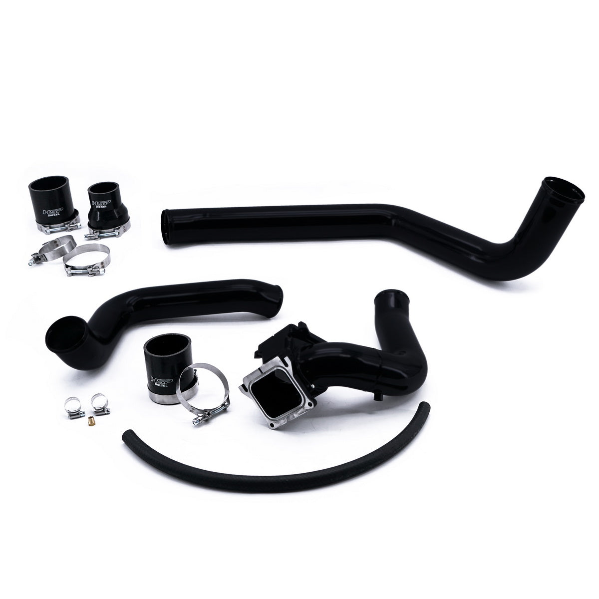 2004.5-2005 Chevrolet / GMC Intercooler Charge Pipe Bundle Silk Satin Black